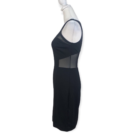 Express Black Bodycon Dress with Mesh Cut Outs - Picture 7 of 14